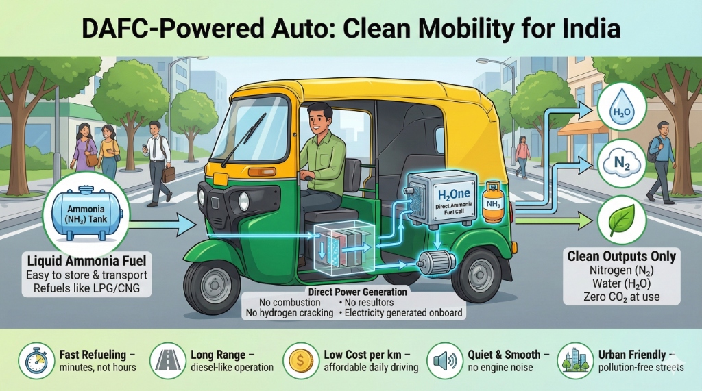 DAFC-Powered Auto: Clean Mobility for India